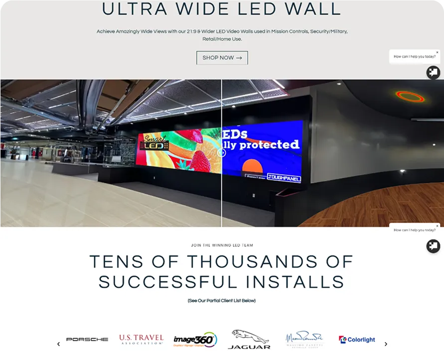 Smart LED website screenshot