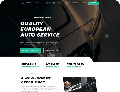 SimplyEuro website design