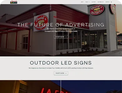 Smart LED website design