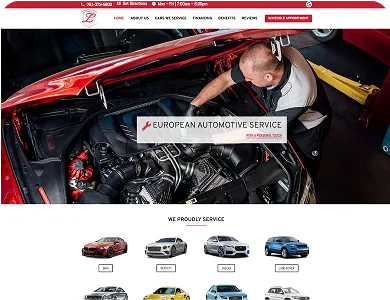 Lucas Autocare website design