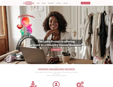 Women Organizing website design